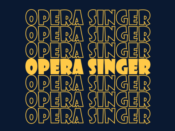Opera Singer SVG Cut File