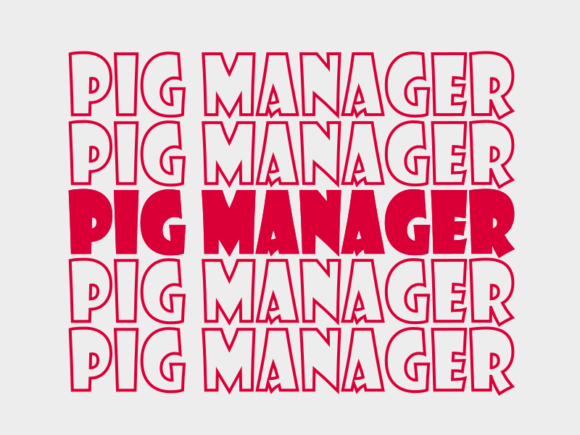 Pig Manager SVG Cut File: Scalable, Versatile, and Craft-Ready