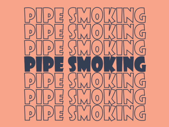 Pipe Smoking SVG Cut File: Versatile, Scalable Craft Graphics for Creators
