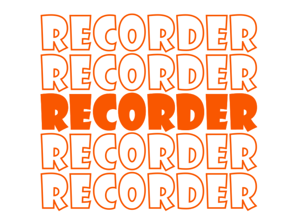 Recorder SVG Cut File: Creative Freedom That Scales With Your Vision