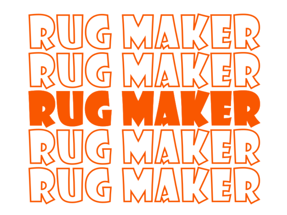 Rug Maker SVG Cut File