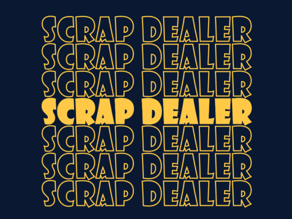 Scrap Dealer SVG Cut File: Smart Scaling, Real Versatility, Zero Pixelation