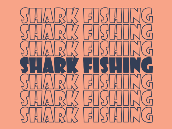 Shark Fishing SVG Cut File