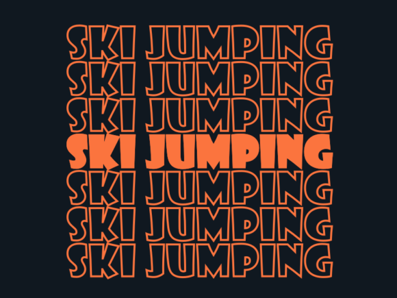 Ski Jumping SVG Cut File